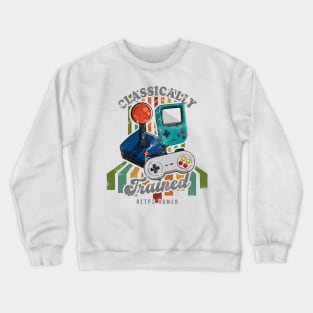 Classically Trained Retro Gamer Crewneck Sweatshirt